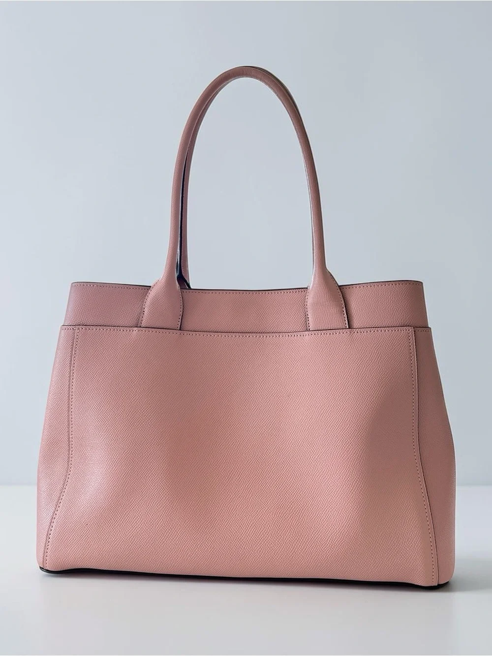 Coach Casey Blush Pink Cross Grain Structured Leather Tote F31474